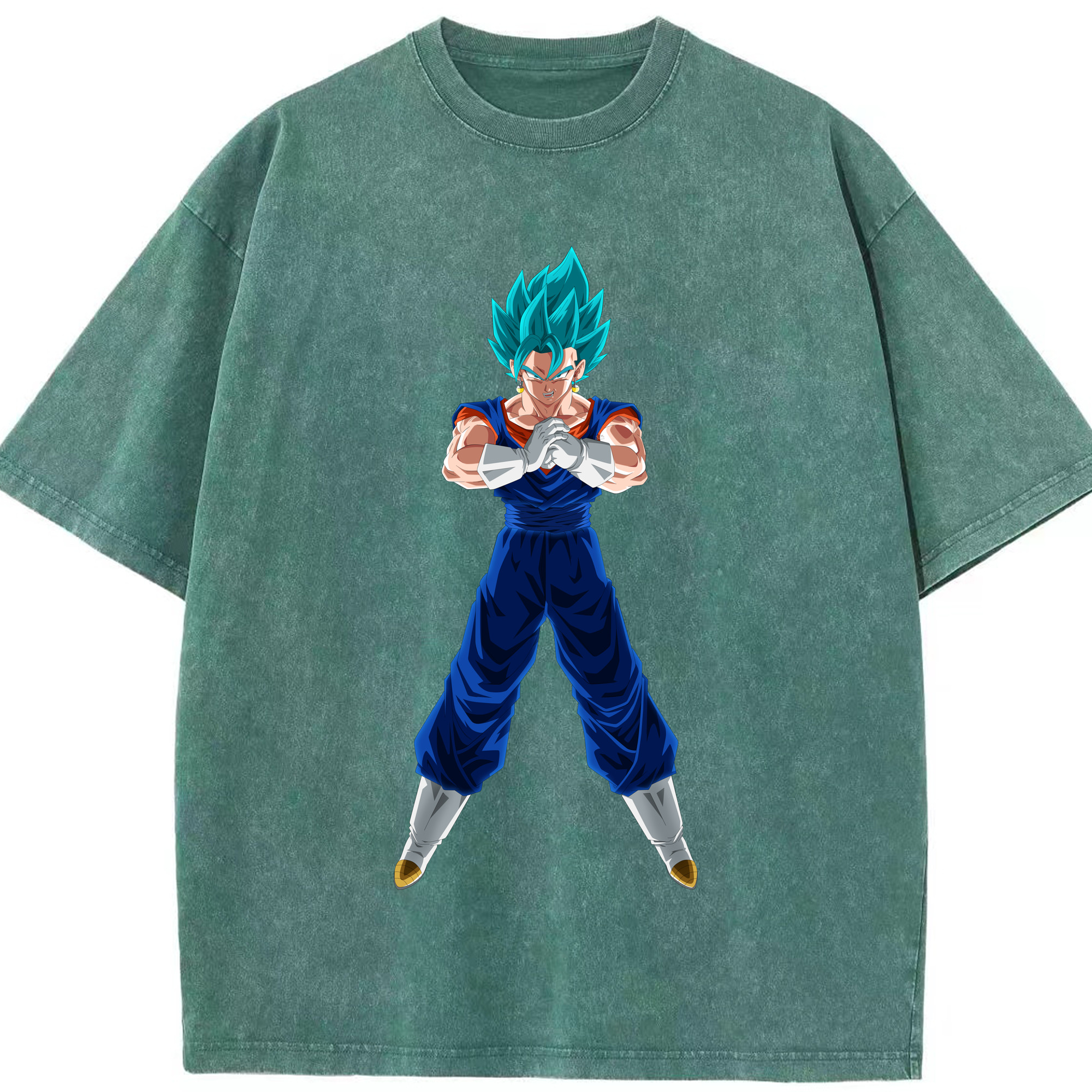 （画像用） ドラゴンボール ベジット DRAGON BALL Vegetto 綿100% ヴィンテージ風 半袖Tシャツ（フロントプリント）
